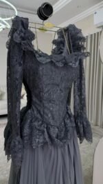 ⁦"فستان دانتيل وشيفون فاخر "⁩ - الصورة ⁦2⁩