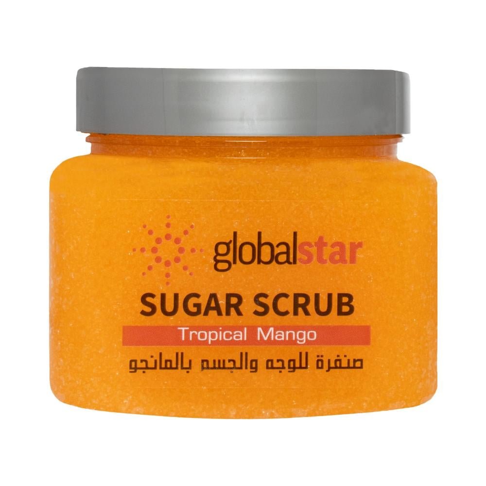 d49e1926-2a80-4f58-8873-9beb1ab8793c-1000x1000-RNxiaWlECFtnlte2q67NIKEAKkQFAsD7RUg3irAM.jpg جلوبال ستار صنفرة السكر للوجة والجسم بالمانجو 600 جرام - الصورة 1