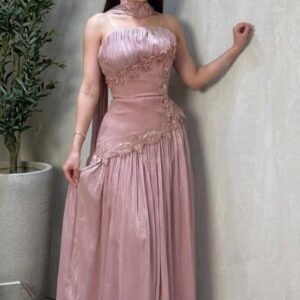 فستان سهرة وردي كرنكر وباربي