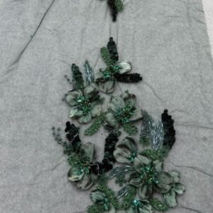 بانوه بتراكيب ورود اصليه بدرجات الأخضر ملكية 14