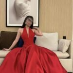 فستان منفوش من خامة الميكادو