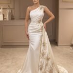 قماش تول مطرز فاخر – تطريز يدوي كريستال