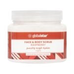 جلوبال ستار صنفرة تقشير الوجه والجسم برائحة توت العليق 500 مل