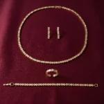 طقم سلسلة الزهرة الملكية الفاخر