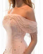 ⁦فستان سهرة كاكاو فاخر⁩ - الصورة ⁦2⁩