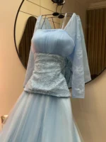 ⁦فستان سهرة ثلجي فاخر⁩ - الصورة ⁦2⁩