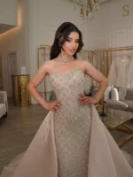 ⁦فستان خطوبة وسهرة كب فاخر⁩ - الصورة ⁦2⁩