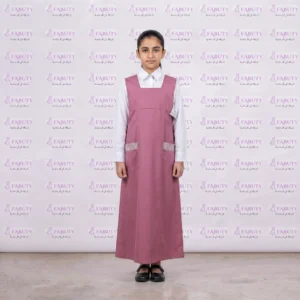 مريول مدرسي خليجي 2ق وردي ابتدائي