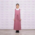 مريول مدرسي خليجي 2ق وردي ابتدائي