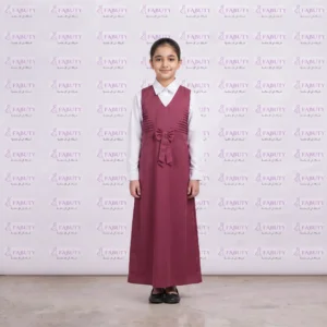 مريول مدرسي خليجي 2ق وردي ابتدائي