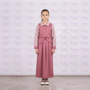 مريول مدرسي كويتي  وردي ابتدائي