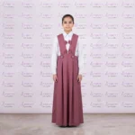 مريول مدرسي خليجي 2ق وردي ابتدائي