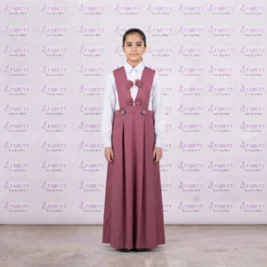 مريول مدرسي خليجي 2ق وردي ابتدائي