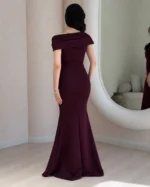 ⁦فستان سهرة أوف شولدر بياقة⁩ - الصورة ⁦3⁩
